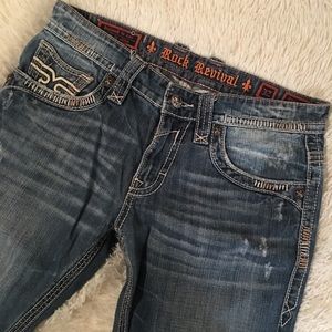 Rock Revival Men’s straight leg jeans || size 32